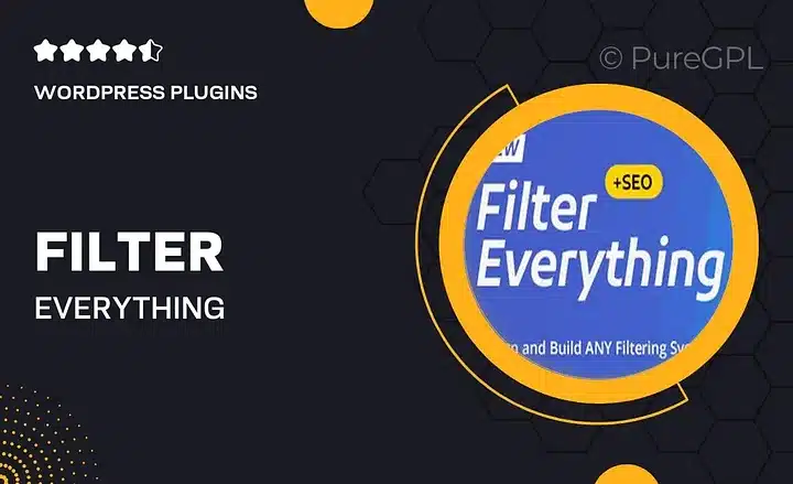 Filter Everything — The Ultimate WordPress and WooCommerce Product Filter Plugin Filter Everything is an efficient WordPress/WooCommerce product filter plugin which makes shopping simple for your customers. It’s created to make dynamic and effective filtering systems, so users can find what they need in no time at all. Whether you have a WooCommerce store, a blog, or a directory site, it’s essential to improve navigation and boost conversions. At PureGPL, you can access the premium Filter Everything plugin at a fraction of the cost, enabling you to enhance your website’s functionality without stretching your budget. Key Features of Filter Everything Plugin Advanced Filtering Options Create detailed filtering systems with filters for categories, tags, custom taxonomies, attributes, and more. Multi-Purpose Use Suitable for WooCommerce stores, blogs, portfolio sites, and any WordPress project requiring a dynamic filtering system. SEO-Friendly Filters You get better rank for your site through unique URLs for filtered pages and better indexing by search engines. Ajax-Powered Filtering Filter in real time without page reloads and experience uninterrupted performance in filtering. Extremely Customizable Customize the appearance and functionality of filters to match your website design and branding. Speed Optimization Built with performance in mind, the plugin will ensure that even with all the filtering options, your website remains fast as light. User-Friendly Interface The intuitive setup process, and also how easily manipulable everything is in the dashboard, make managing filters a breeze. Why PureGPL for Filter Everything? PureGPL offers the best plugins such as Filter Everything at the lowest prices. Here’s why you should download it from us: Lowest Price: Get your premium quality plugins without overspending. Regular Updates: Enjoy the latest features and security updates. Genuine Downloads: Safeguarded files to ensure a harmless experience. Lifetime Access: Enjoy unlimited usage without recurring fees. Benefits of Using Filter Everything for Your Website By adding this plugin, you can: Enhance the shopping experience for your customers. Reduce bounce rates with intuitive navigation. Improve site speed with optimized filtering processes. Boost search engine visibility with SEO-friendly filtered pages. Download Filter Everything Plugin Now! Turn your WordPress or WooCommerce site into a very user-friendly and easy-to-navigate website. Download Filter Everything — WordPress/WooCommerce Product Filter Plugin today for a great deal from PureGPL. Go To Download Grant your users a super smooth navigation with exact search!