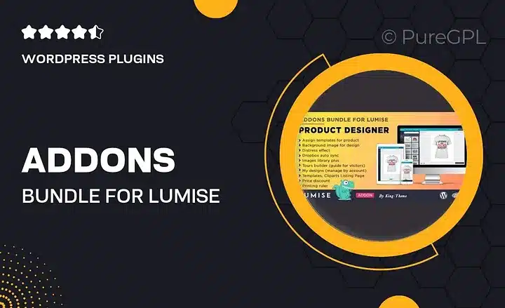 Addons Bundle for Lumise 19 July 2022 | Free Download