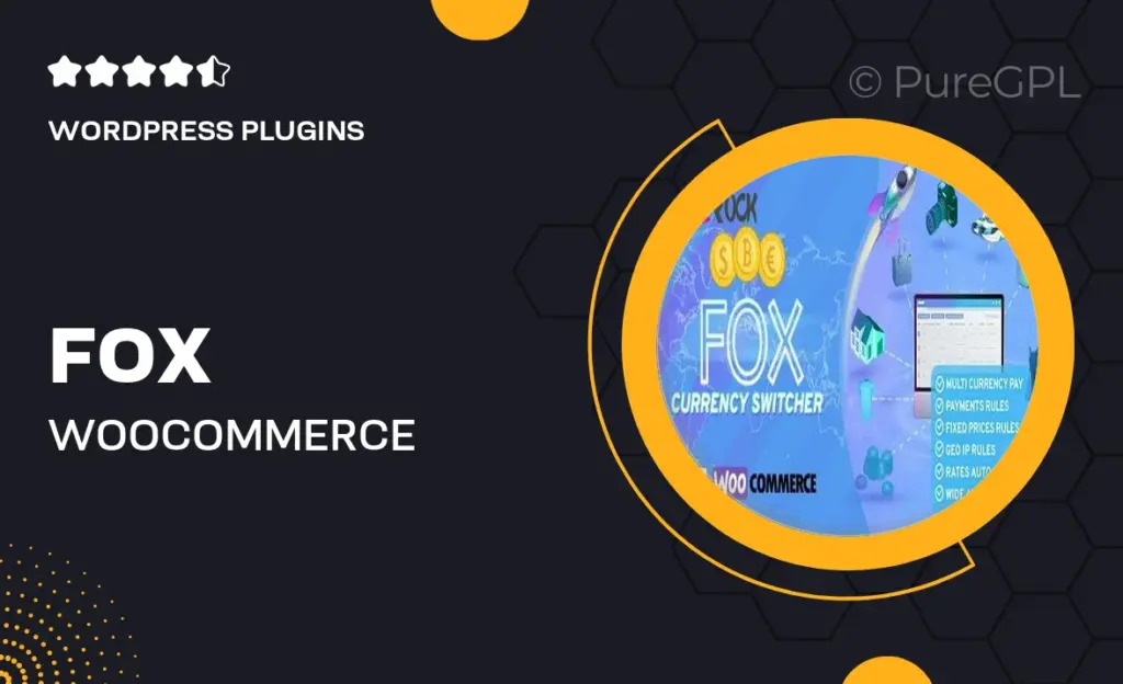 FOX – WooCommerce Currency Switcher Professional – Multi Currency [WOOCS]