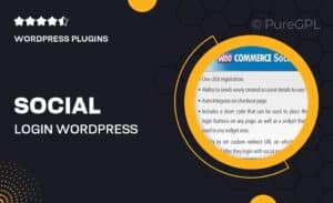 Social Login - WordPress / WooCommerce Plugin