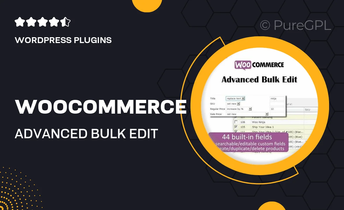 WooCommerce Advanced Bulk Edit