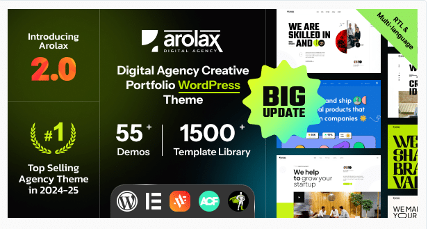 Arolax | Creative Digital Agency Theme